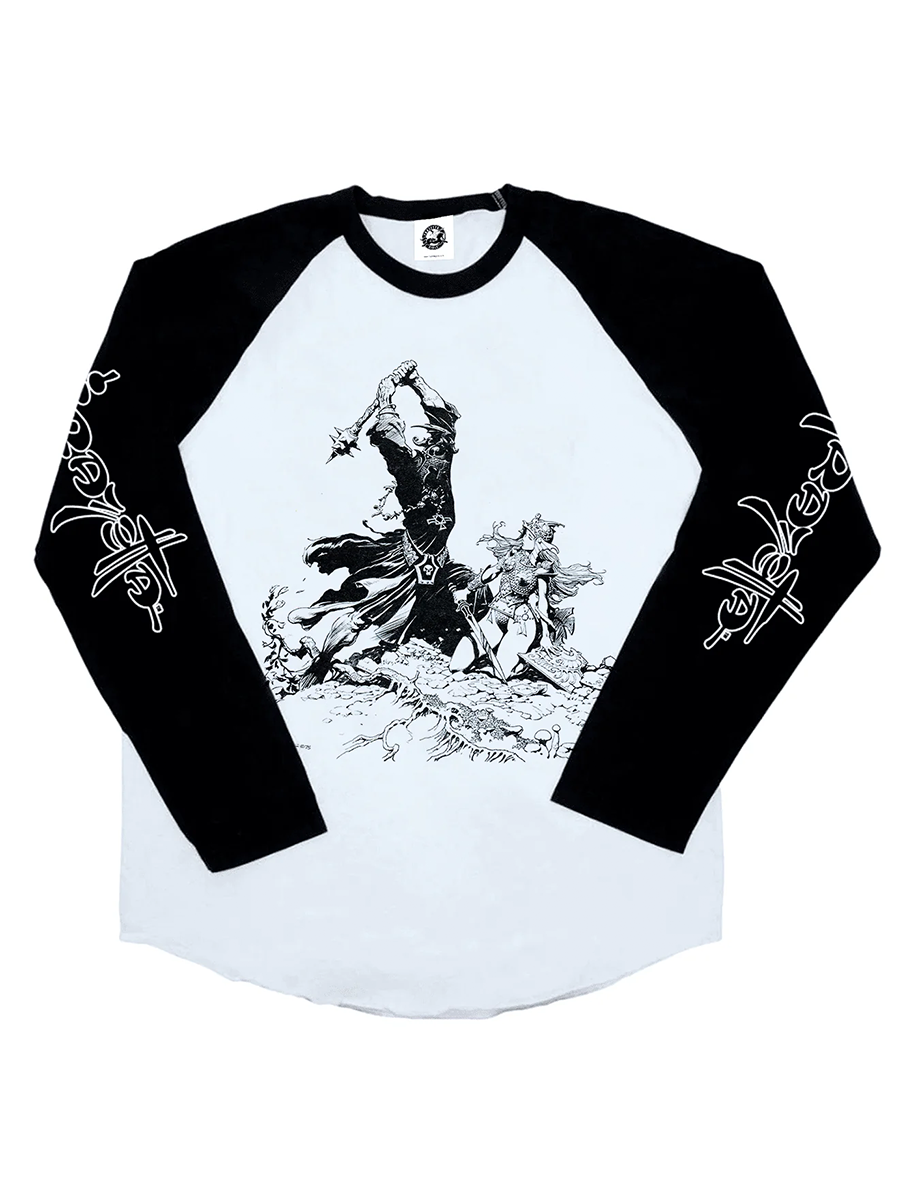 Eowyn vs Nazgul Lord Raglan L/S T-Shirt