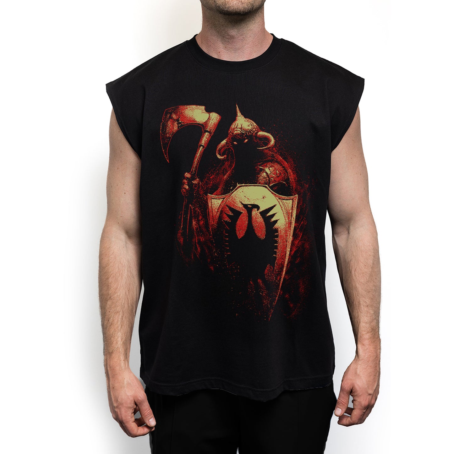 RED Death Dealer Sleeveless Graphic Tank