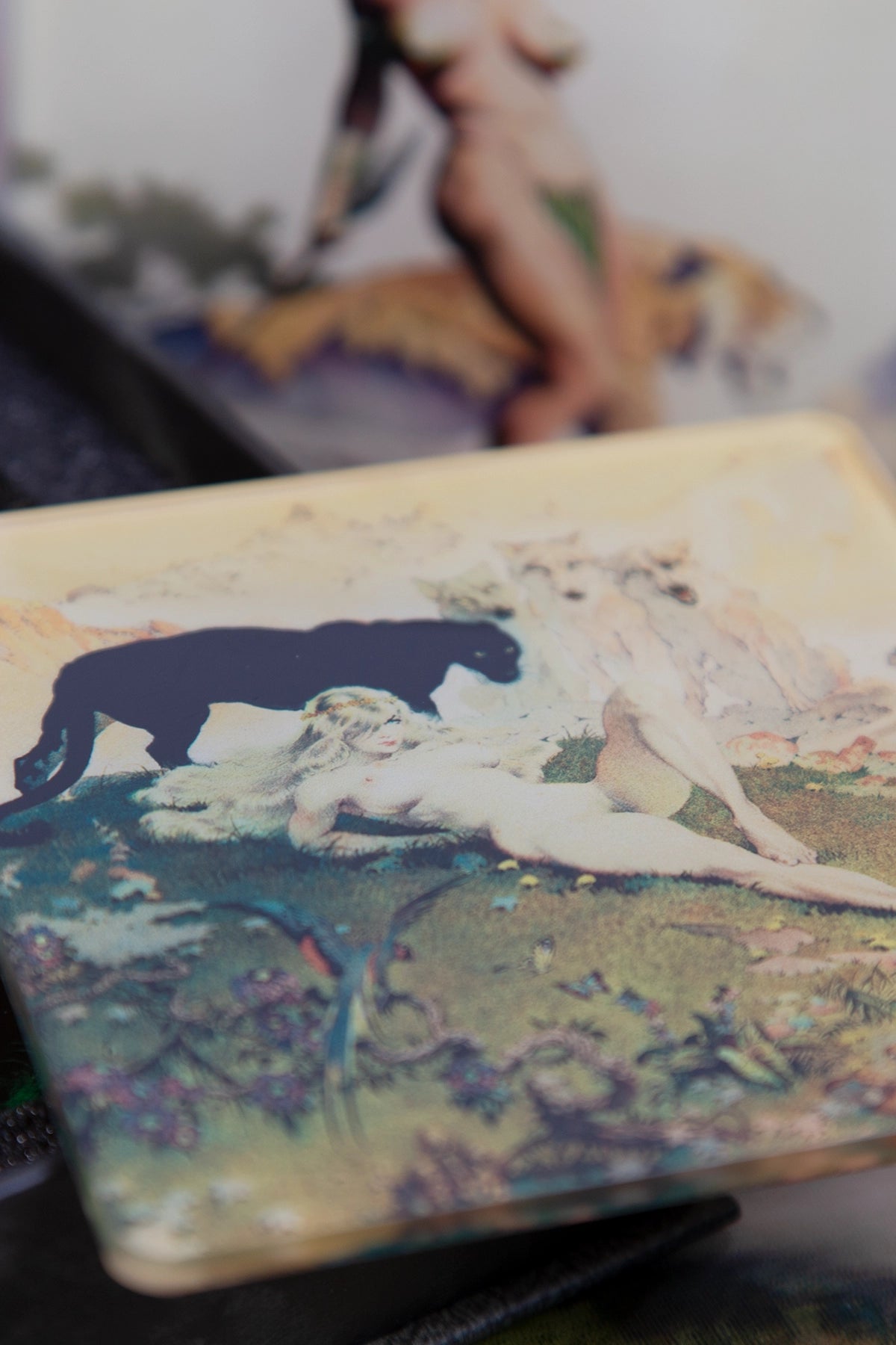 Frazetta Girls (2026) Glass Coaster Set