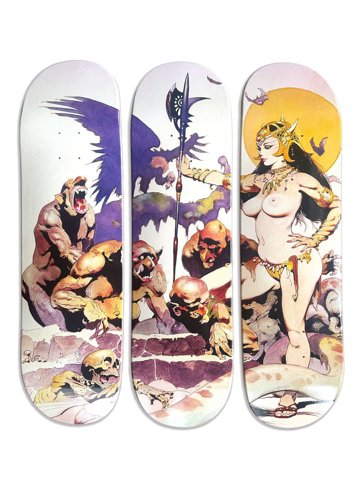Ghoul Queen Triptych Skateboard Deck Set