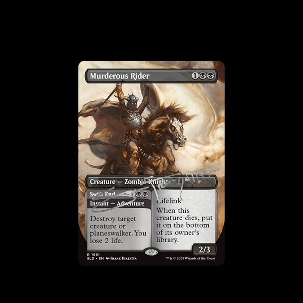 MTG Frank Frazetta: Second Exhibition "Murderous Rider" Secret Lair- Standard (Signed AP Edition /50)