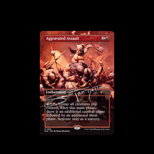 MTG Frank Frazetta: Second Exhibition "Aggravated Assault" Secret Lair- Standard (Signed AP Edition /50)