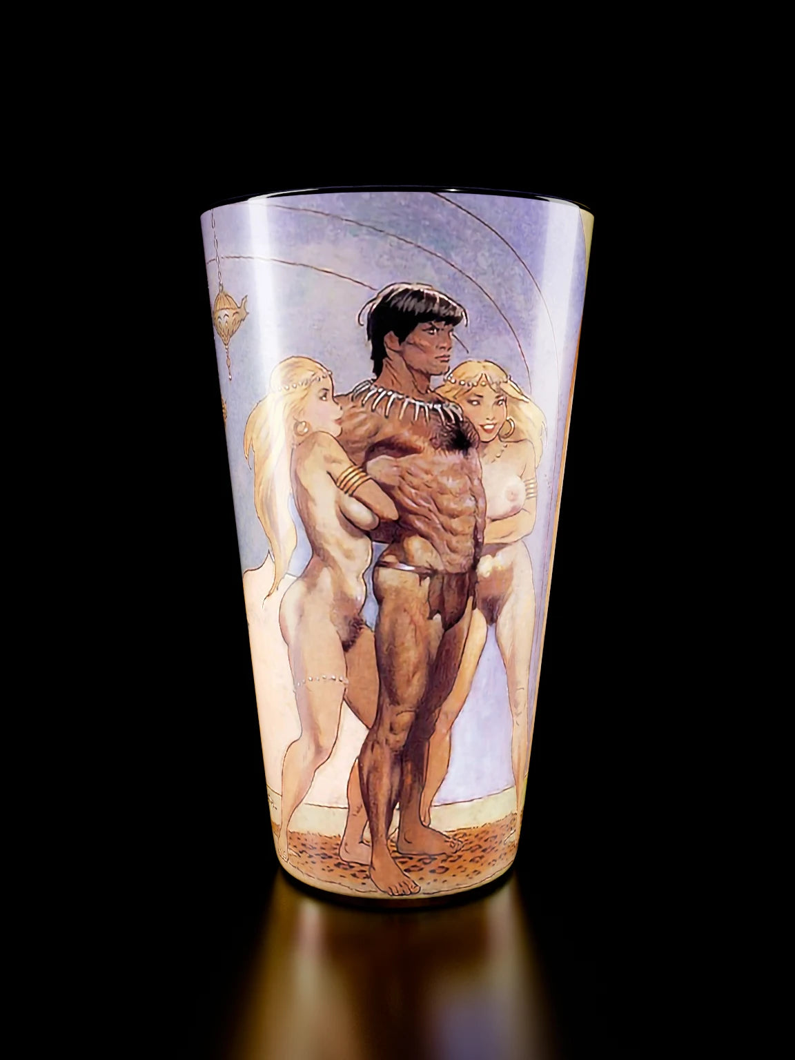 Tarzan Meets La of Opar Pint Glass