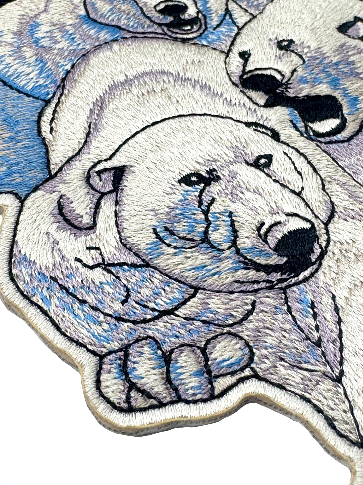 Silver Warrior 12" Embroidered Patch