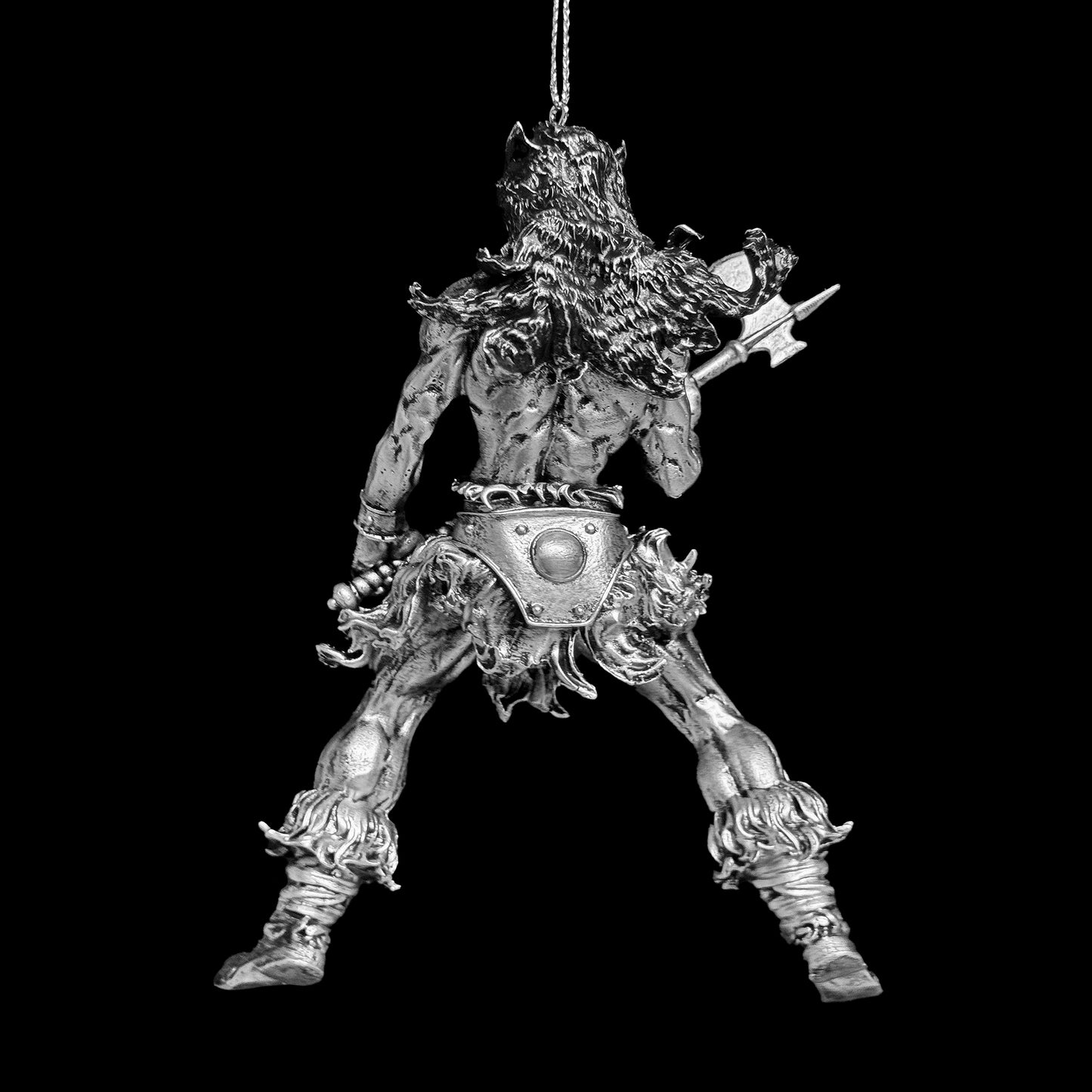 Frazetta Darkwolf Ornament (Antique Silver)