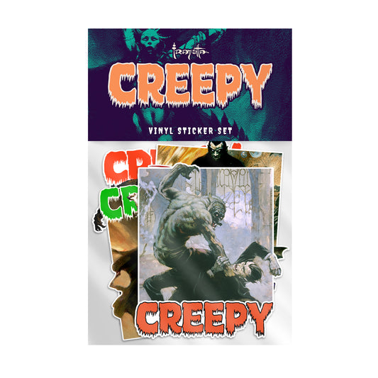 Frazetta x CREEPY Vinyl Sticker Set (4)