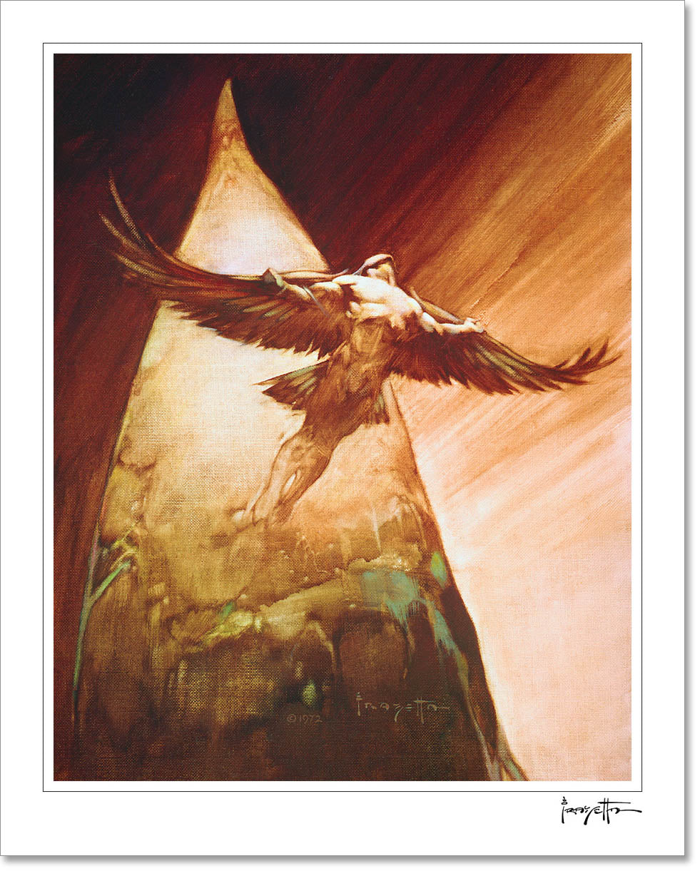 Flight of Icarus (Birdman) Print