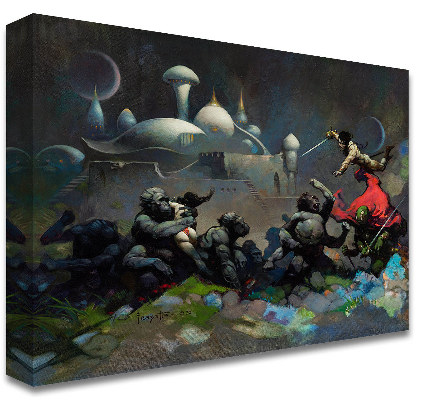 John Carter and the Savage Apes of Mars Print