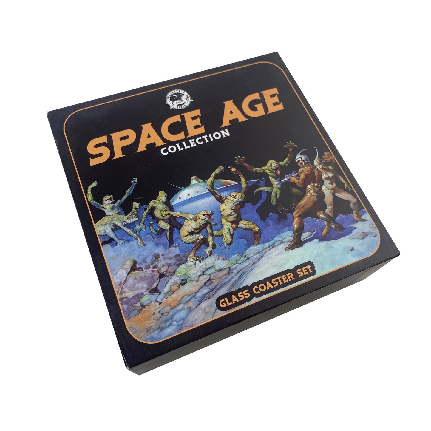 Space Age Premium Glass Coaster Set (4)