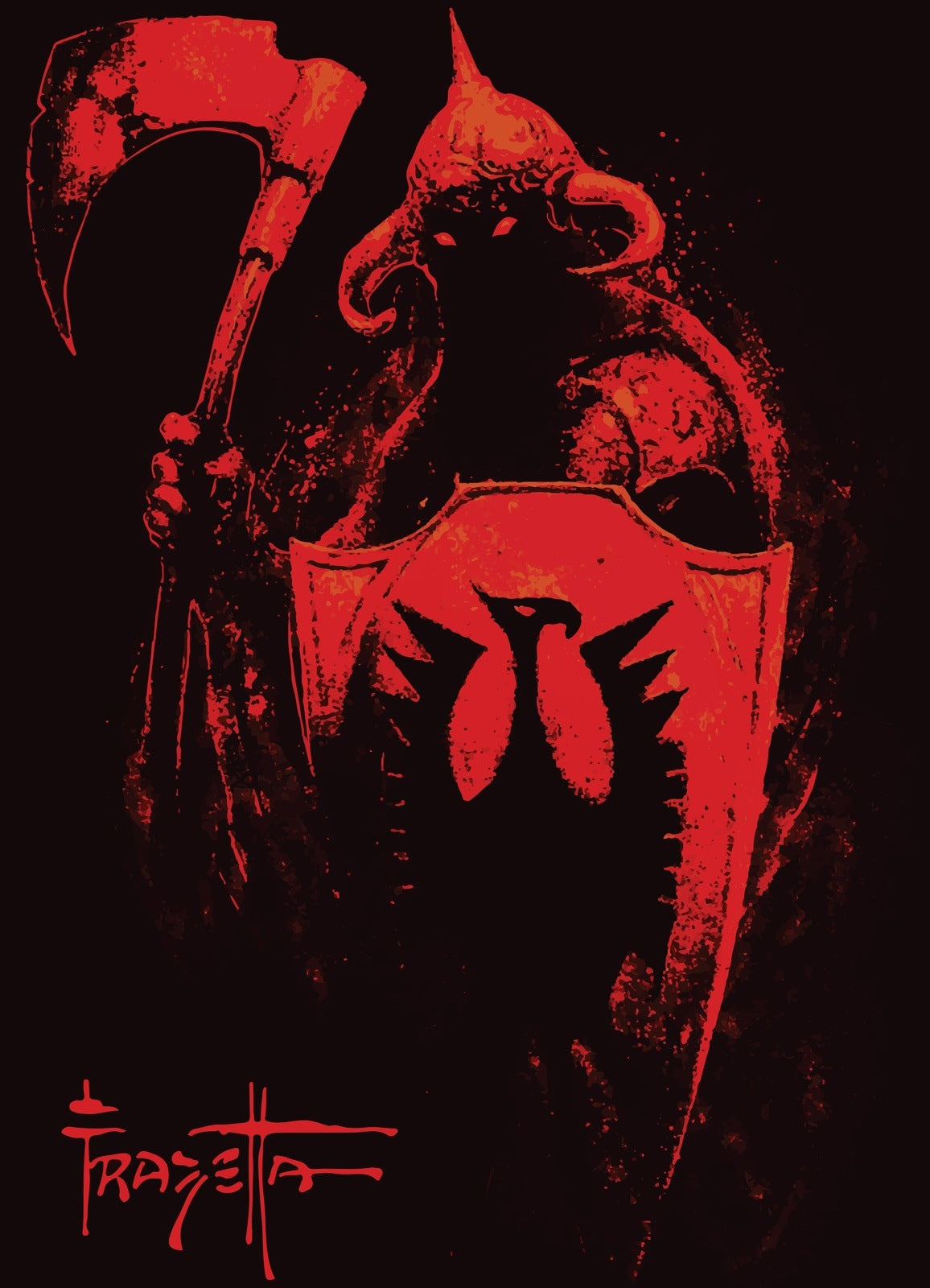 Frank Frazetta RED 'Death Dealer' EXCLUSIVE PRINT