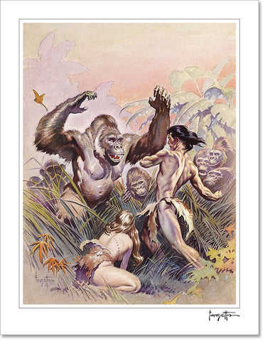 Frazetta Girls, LLC Art Print Fine art print / Semi-matte photo print / 16x20 Tarzan #2 Print