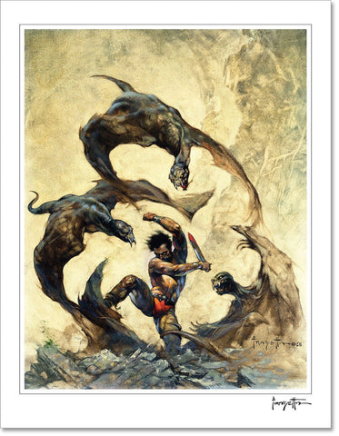 Frazetta Girls, LLC Art Print Fine art print / Semi-matte photo print / 16x20 Winged Terror Print