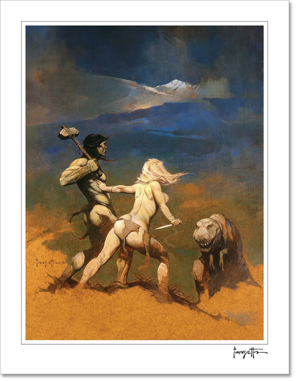 Frazetta Girls, LLC  Fine art print / Stretched on wooden bar / 18x24 Cornered Print