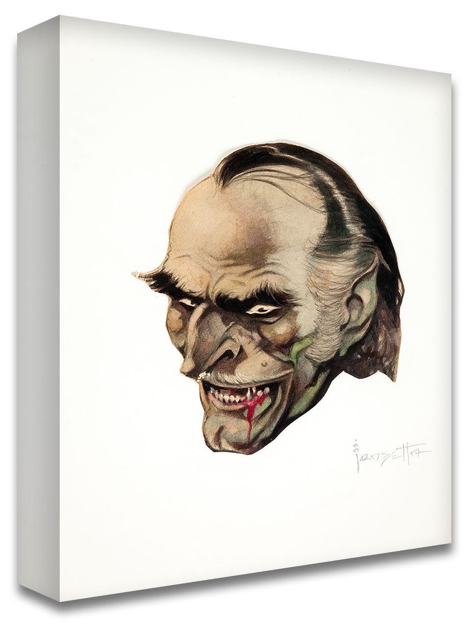 FrazettaGirls Art Print Canvas / Stretched on wooden bar / 16x20 Dracula Concept Print