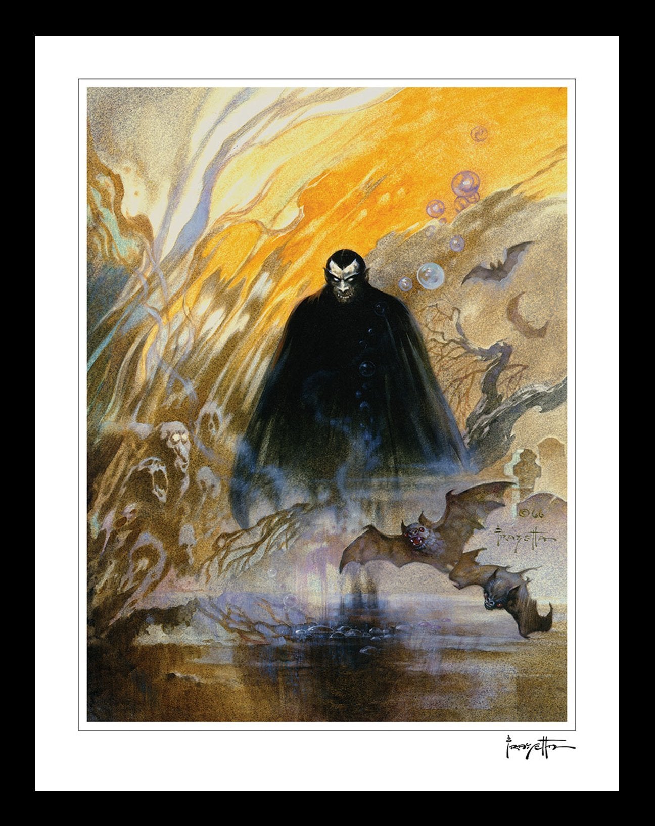 FrazettaGirls Art Print Count Dracula Print