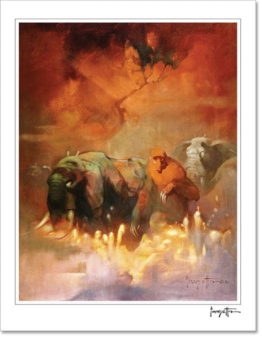Flashman at The Charge Print