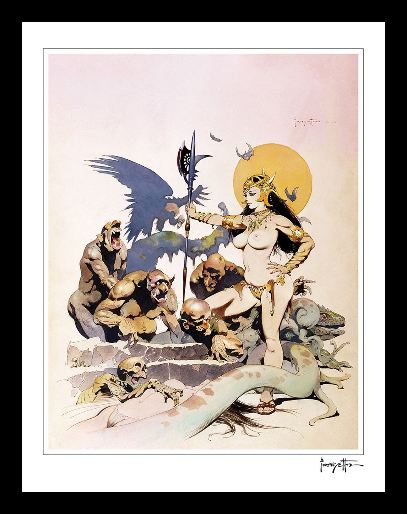 FrazettaGirls Art Print Ghoul Queen Print