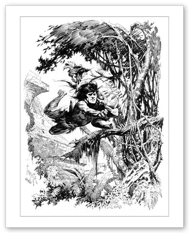 FrazettaGirls Tarzan and The Princess Print