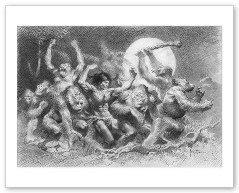 FrazettaGirls Tarzan at the Dum Dum Print