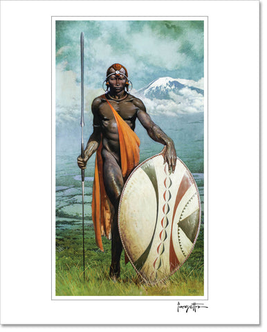 Maasai Warrior Print